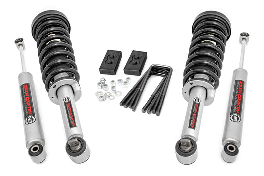 Rough Country | 2021-2024 Ford F150 4WD 2 Inch Lift Kit - Lifted N3 Struts With N3 Shocks