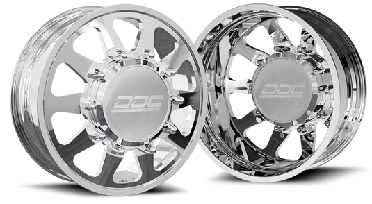 DDC | Dually Wheels The Ten Forged 20x8.25 8x165 Polished 94-18 Dodge Ram 3500 92-10 Silverado / Sierra 3500 87-97 Ford F-350