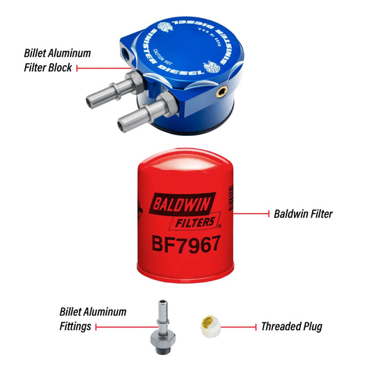 Sinister Diesel | 2011-2025 Ford Super Duty 6.7L Power Stroke Fuel Filter Conversion Kit