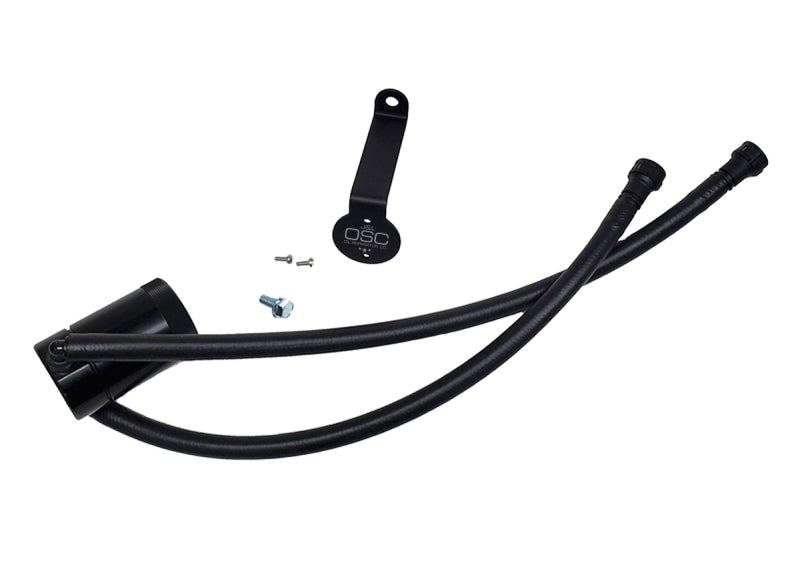 Load image into Gallery viewer, J&amp;L 20-26 Chevy Silverado/GMC Sierra 2500/3500 6.6L Drivers Side Oil Separator 3.0 - Black Anodi
