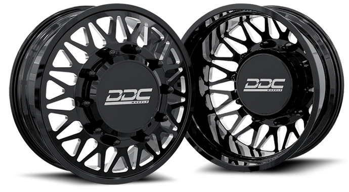 DDC | Dually Wheels The Mesh Forged 20x8.25 8x200 Black / Mill 05-25 Ford F-350 Ram 19-25