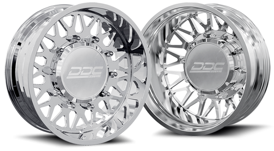 DDC | Dually Wheels The Mesh Forged 22x8.25 8x200 Polished SS Fronts 05-25 Ford F-350 11-14 Ford F-450