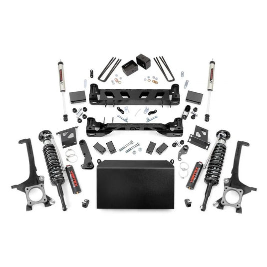 Rough Country 2007-2015 Toyota Tundra 4WD 6 Inch Lift Kit - Vertex Adjustable Coilovers With V2 Rear Shocks 75457