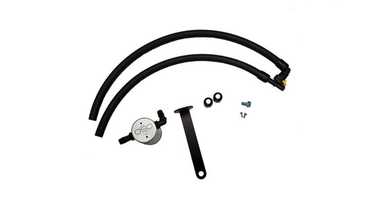 J&L 2021-2021.5 Ford Bronco 2.3L EcoBoost Passenger Side 3.0 Oil Separator - Clear Anodized 3078D-C