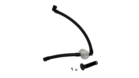 J&L 2021-2025 Ford Bronco 2.7L EcoBoost Oil Separator 3.0 Passenger Side- Clear Anodized 3073P-C