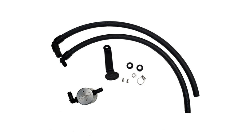 Load image into Gallery viewer, J&amp;L 2022-2025 Toyota Tundra / 2023-2025 Sequoia 3.5L Turbo Oil Separator 3.0 Driver Side - Clear Anodized 3115D-C
