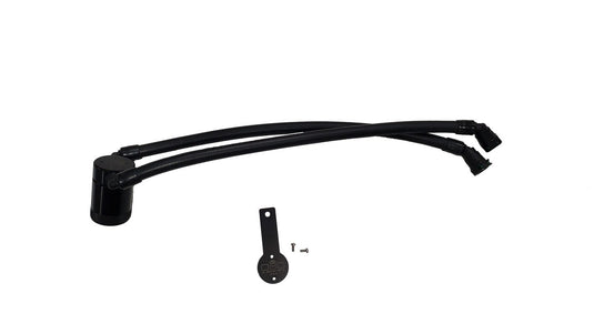 J&L 2025-2026 Dodge Ram 1500 3.0L / 2022-2025 Jeep Wagoneer 3.0 Oil Separator - Black Anodized 3098D-B