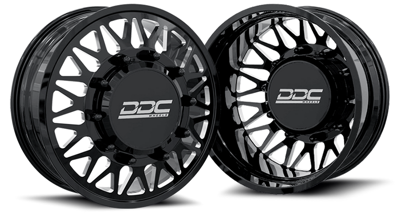 Load image into Gallery viewer, DDC | Dually Wheels The Mesh Forged 24x8.25 10x225 Polished 15-25 Ford F-450 / F-550 Dodge Ram 08-25 4500 / 5500
