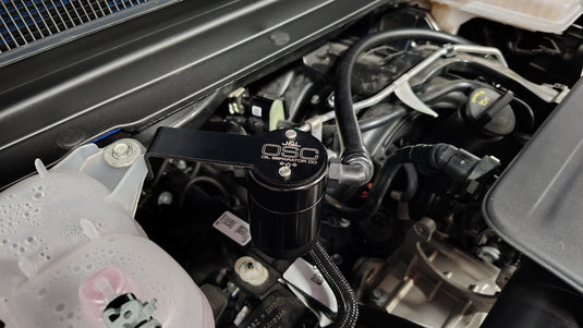 J&L | 2019-2025 Dodge Ram 1500 3.6L New Body Style Oil Separator 3.0 PCV Side - Black Anodized