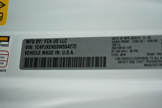 DDP Motors | 2025 Jeep Wrangler SAHARA White 1C4PJXEN5SW554272 | $37,249.00