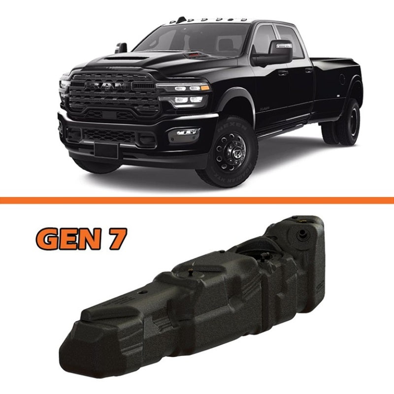 Load image into Gallery viewer, Titan Fuel Tanks 25-26 RAM 2500/3500 Cummins Crew Cab Long Bed 55 Gallon XXL Mid-Ship Fuel Tank
