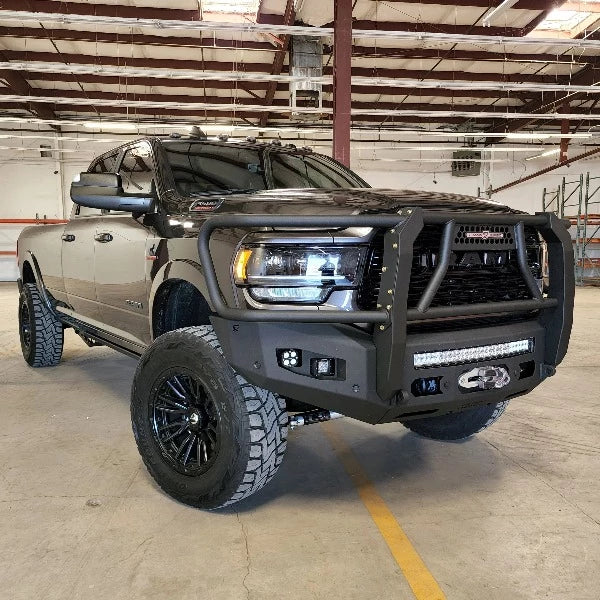 Load image into Gallery viewer, Chassis Unlimited | 2019-2023 Dodge Ram 2500 / 3500 Attitude Front Winch Bumper With Guard
