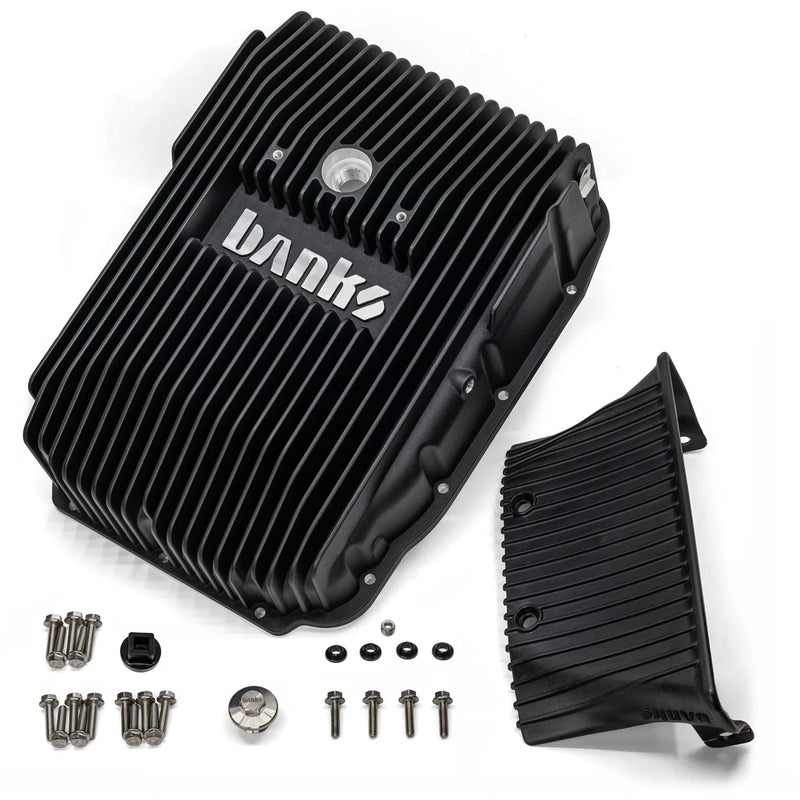 Load image into Gallery viewer, Banks Power | 2007.5-2024 Dodge Ram 6.7L Cummins 68RFE Ram-Air Transmission Pan - Black
