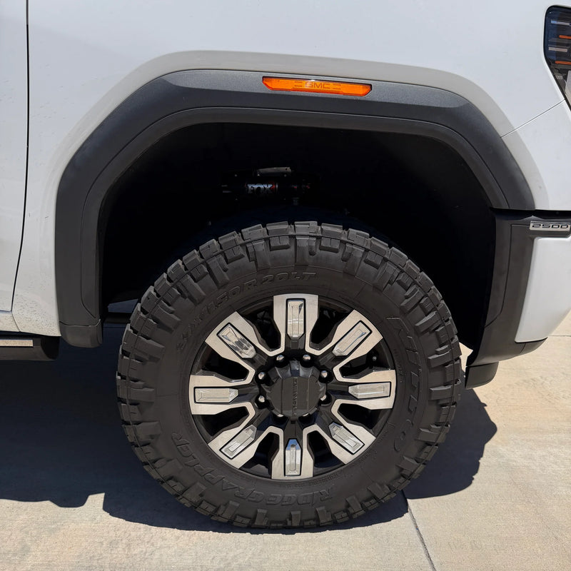 Load image into Gallery viewer, S&amp;B | 2020+ GMC Sierra 2500 / 3500 SRW Front &amp; Rear Fender Flare Caps - No Cut Kit
