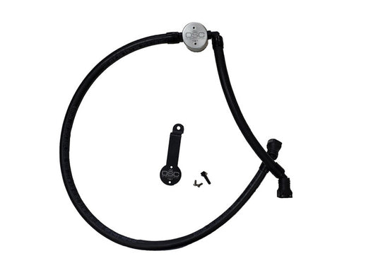 J&L 18-25 Jeep Wrangler JL 3.6L Driver Side Oil Separator 3.0 - Clear Anodized