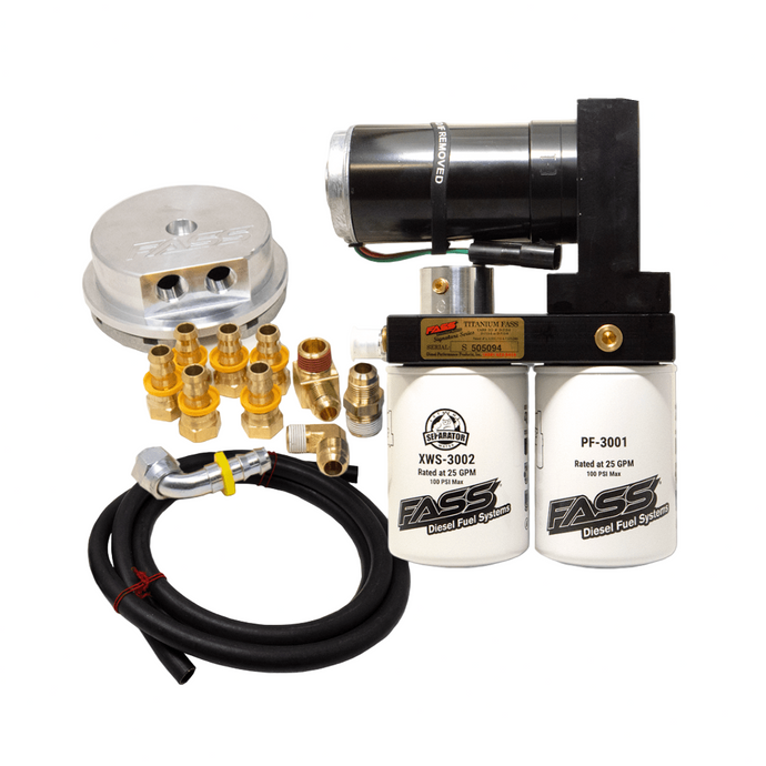 FASS | 1999-2007 Ford 6.0L / 7.3L Power Stroke 140GPH No Drop Titanium Fuel System