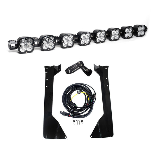 Baja Designs | 2007-2018 Jeep Wrangler JK Multi-Pattern 8 XL Pro Linkable Clear LED Light Bar Roof Kit