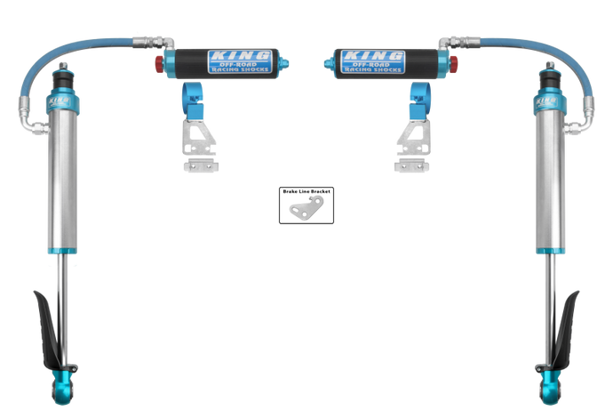 King Shocks 2024+ Toyota Tacoma 2.5 Dia Remote Reservoir Shock w/Adjuster (Pair) - Rear