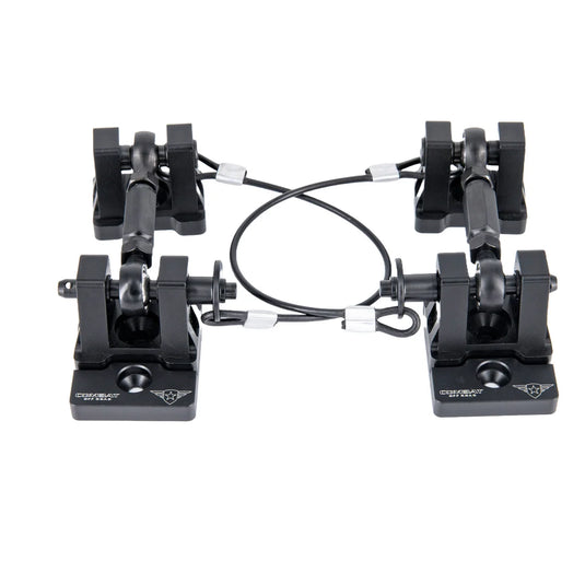 Combat Off-Road | Jeep JK / JL / JT Gladiator Aluminum Hood Latch Set - Black Out Series