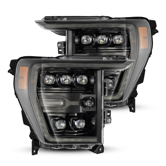 AlphaRex | 2021-2023 Ford F-150 NOVA LED Projector Headlights Alpha Black