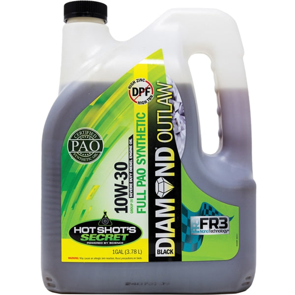 Hot Shot's Secret | Black Diamond Outlaw Full Synthetic 10W-30 Engine Oil - 1 Gallon