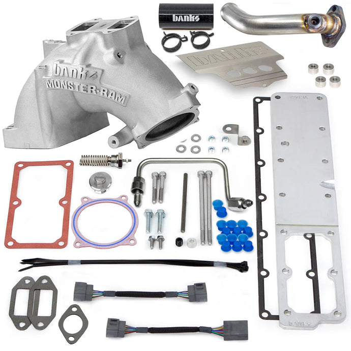 Banks Power | 2013-2018 Dodge Ram 6.7L Cummins Cab & Chassis Monster-Ram Intake System With Fuel Line - Natural With Heater System