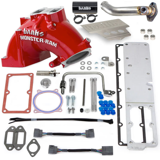 Banks Power | 2013-2018 Dodge Ram 6.7L Cummins Cab & Chassis Monster-Ram Intake System With Fuel Line - Red With Heater System