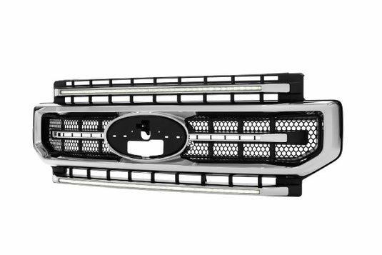 Morimoto | 2020-2022 Ford Super Duty XBG LED DRL Grille | Chrome Finish / White DRL