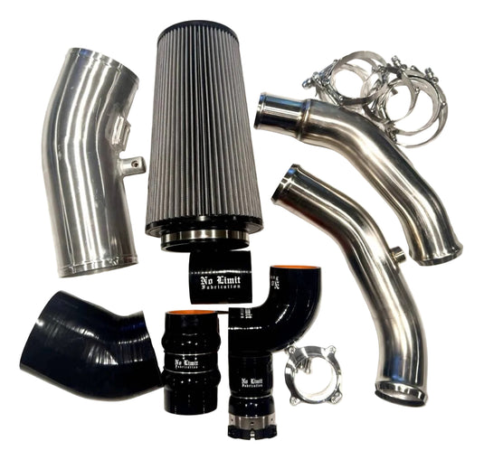 No Limit Fabrication | 2023-2026 Ford 6.7L Power Stroke High Output (H.O.) Raw Finish High Flow Bundle With PG7 Filter