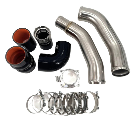 No Limit Fabrication | 2017-2026 Ford 6.7L Power Stroke Standard Output Hot & Cold Side Charge Pipe Boost Bundle - Black