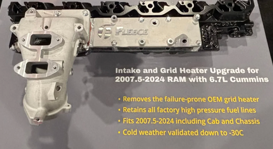 Fleece | 2007.5-2024 Dodge Ram 6.7L Cummins Grid Heater & Intake Upgrade Kit