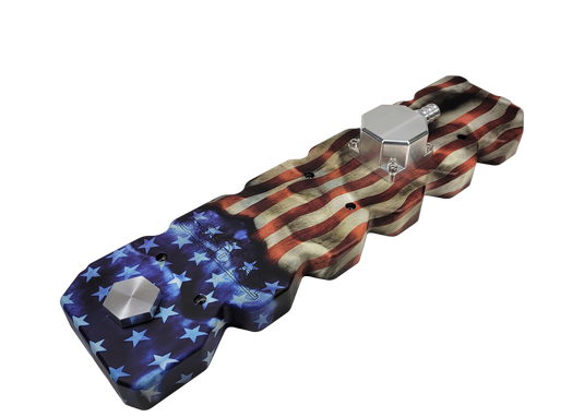 G&R Diesel | 2003-2005 Dodge Ram 5.9L Cummins Valve Cover Billet Aluminum American Flag