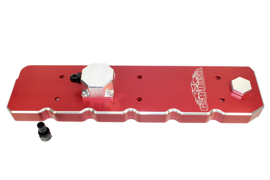 G&R Diesel | 2006-2007 Dodge Ram 5.9L Cummins Valve Cover Billet Aluminum Red