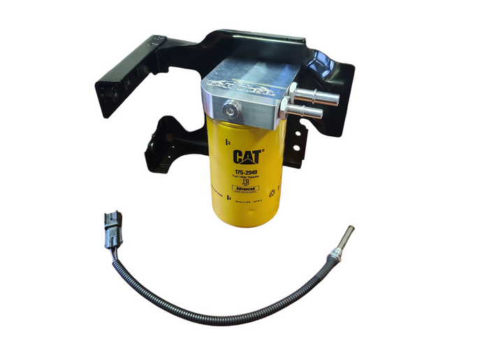 G&R Diesel | 2019-2023 Dodge Ram 4500 / 5500 6.7L Cummins Rear CAT Fuel Filter Conversion Kit - With Heater