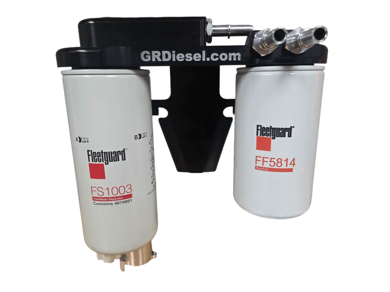 Load image into Gallery viewer, G&amp;R Diesel | 2017-2024 Ford 6.7L Power Stroke Dual Rear Fuel Filter Conversions Kit
