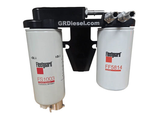 G&R Diesel | 2017-2024 Ford 6.7L Power Stroke Dual Rear Fuel Filter Conversions Kit
