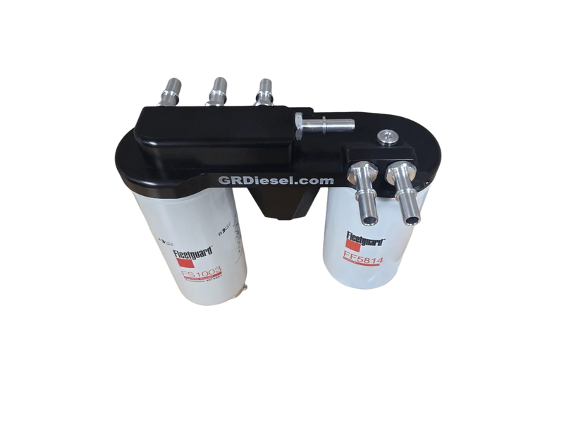 Load image into Gallery viewer, G&amp;R Diesel | 2017-2024 Ford 6.7L Power Stroke Dual Rear Fuel Filter Conversions Kit
