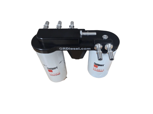 G&R Diesel | 2017-2024 Ford 6.7L Power Stroke Dual Rear Fuel Filter Conversions Kit