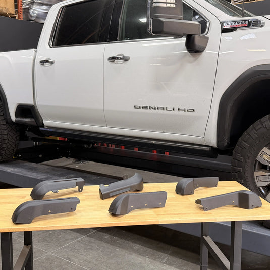 S&B | 2020+ GMC Sierra 2500 / 3500 SRW Front & Rear Fender Flare Caps - No Cut Kit