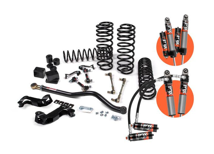 Fox | JKS 2018-2021 Jeep Wrangler JL J-Kontrol 2.5 Inch 4 Door with Fox 2.5 Performance Elite Series Shocks & Standard Rate Coils