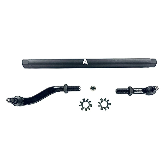 Apex Chassis | 2007-2018 Jeep Wrangler JK 2.5 Ton Drag Link Assembly - Yes Flip - Black Aluminum KIT138