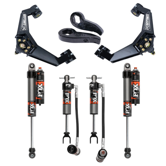 Kryptonite | 2011-2019 GM 2500HD / 3500HD Stage 3 Leveling Kit With Fox 2.5 Performance Elite Shocks