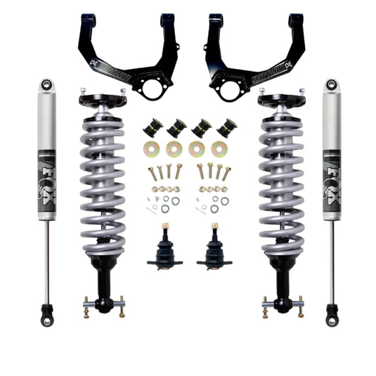 Kryptonite | 2019-2024 GM 1500 2WD / 4WD 6 Lug Stage 3 Leveling Kit With Fox 2.5 Shocks