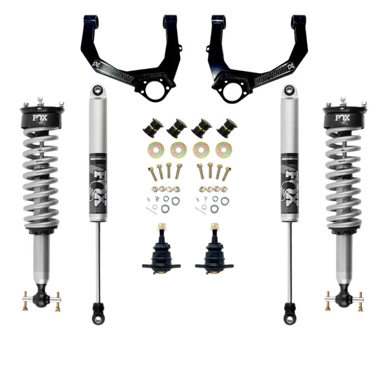 Kryptonite | 2019-2024 GM 1500 2WD / 4WD 6 Lug Stage 3 Leveling Kit With Fox 2.0 Shocks