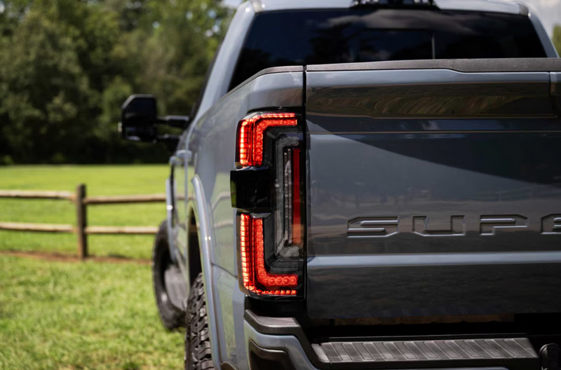 Load image into Gallery viewer, Morimoto | 2023-2026 Ford Super Duty XB Smoked LED Tail Lights
