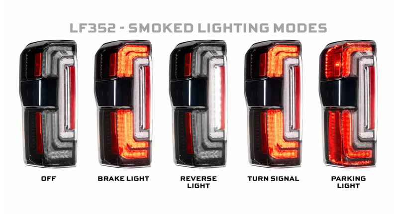 Load image into Gallery viewer, Morimoto | 2023-2026 Ford Super Duty XB Smoked LED Tail Lights
