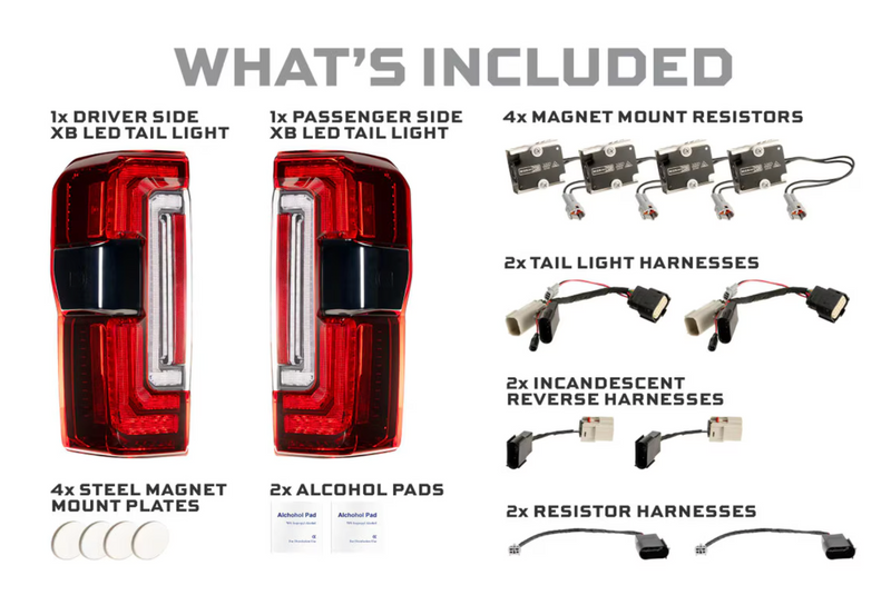 Load image into Gallery viewer, Morimoto | 2023-2026 Ford Super Duty XB Red LED Tail Lights
