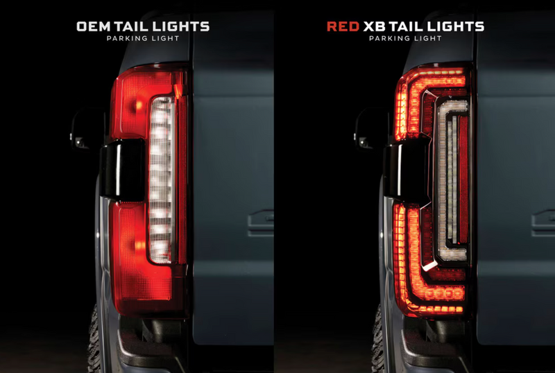 Load image into Gallery viewer, Morimoto | 2023-2026 Ford Super Duty XB Red LED Tail Lights

