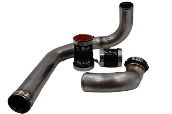 No Limit Fabrication | 2008-2010 Ford 6.4L Power Stroke Polished Hot Pipe