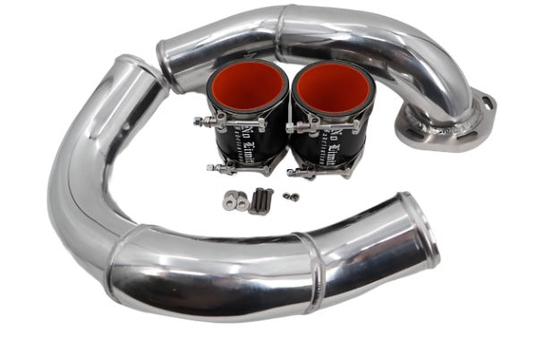 No Limit Fabrication | 2008-2010 Ford 6.4L Power Stroke Coldside Kit Polished Aluminum